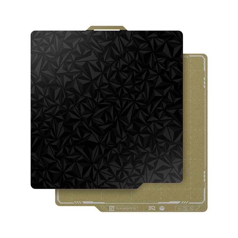 BIQU Panda Build Plate 256x256MM Hai Mặt Họa Tiết & SMooth PEI PET PEO Cho Bambu Lab P1P P1S X1C A1 