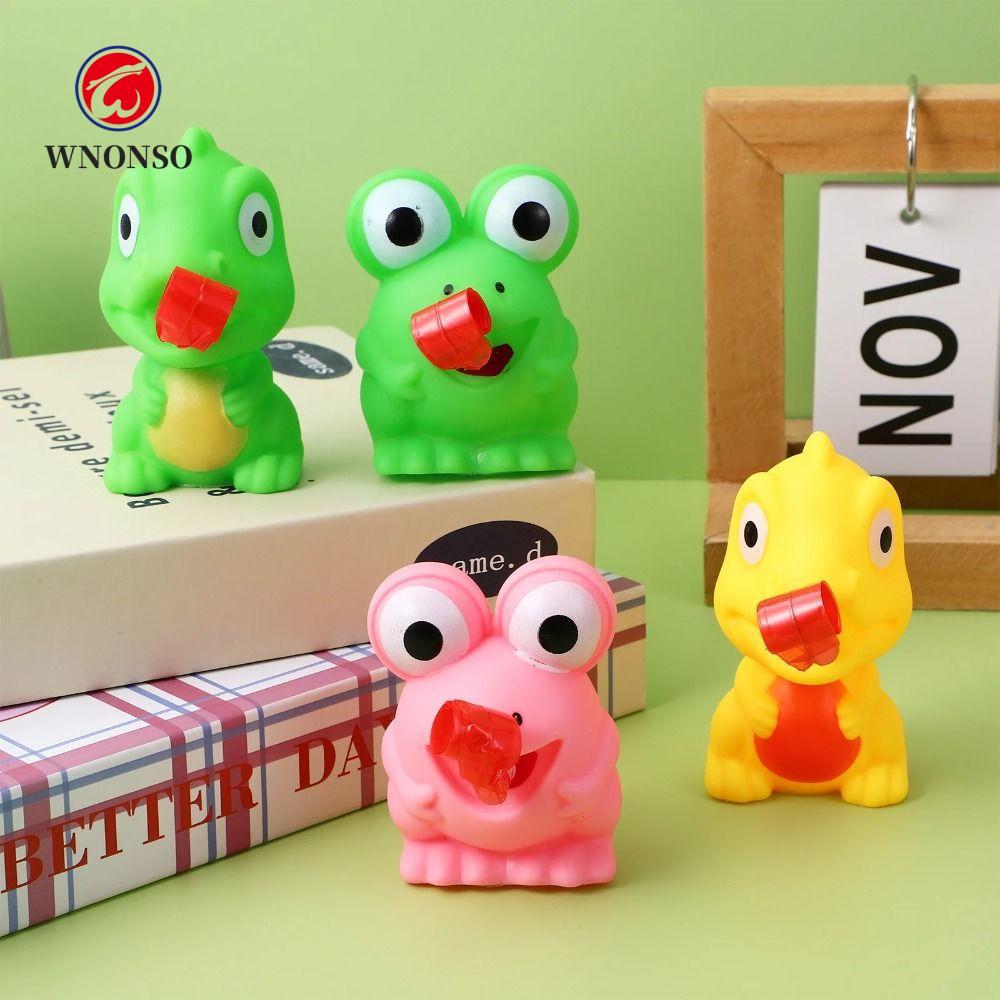 Đồ chơi bóp lưỡi hình con ếch hình con ếch WONSO, Lưỡi ếch dính ra ngoài, Động vật khủng long vui nh
