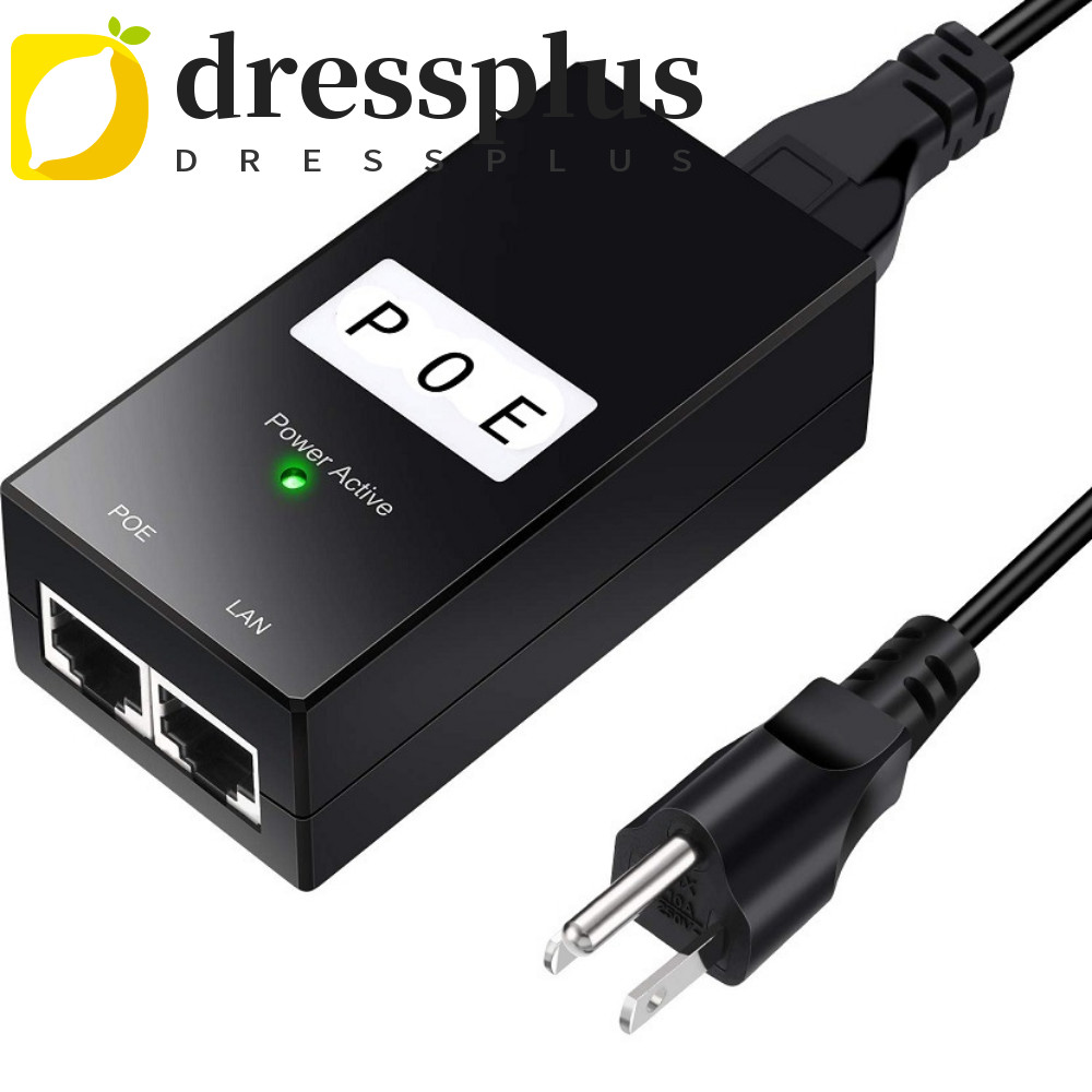 DRESSPLUS POE Power Injector, 24V / 48V 0.5A IEEE802.3af / tại POE Power Supply, Router Power Supply