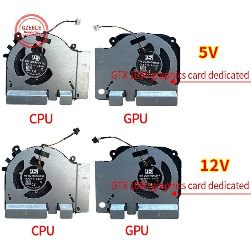IiCooling Quạt Cho Xiaomi MI 15.6 Game Notebook GTX 1060 6G 1050Ti RTX2060 Phiên Bản Quạt EG75071S1-