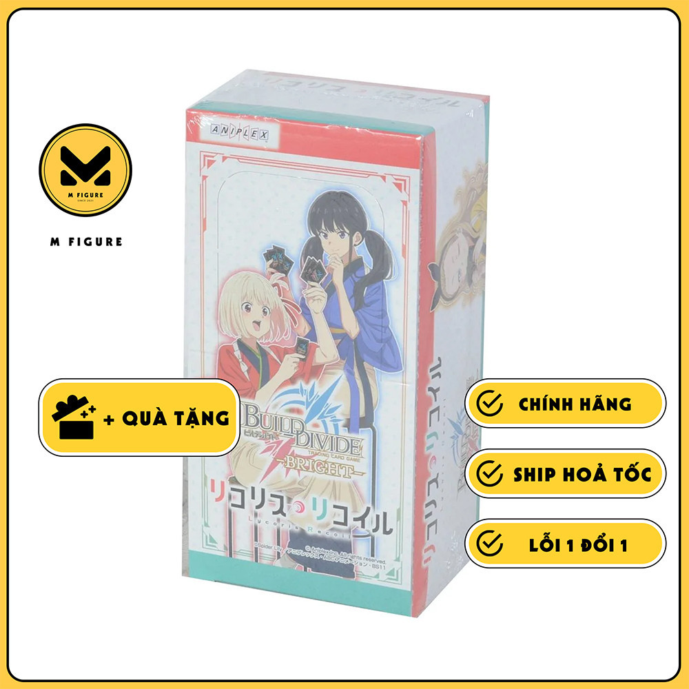 THẺ BÀI Lycoris Recoil - Build Divide Bright - Booster Pack  (Aniplex ) PACK CARD CHÍNH HÃNG