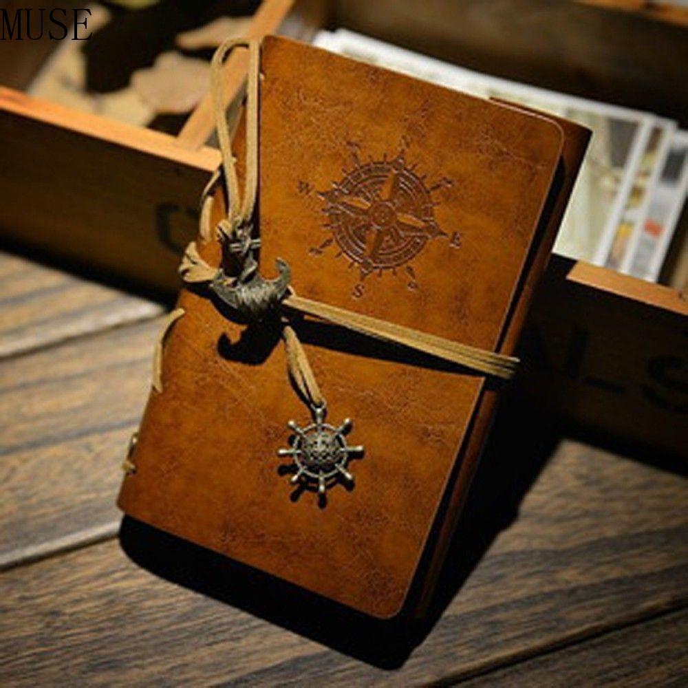 MUSE Notebook Du Lịch Notebook Du Lịch Văn Phòng Phẩm Vintage Notebook Dây Buộc Sản Phẩm Văn Phòng N