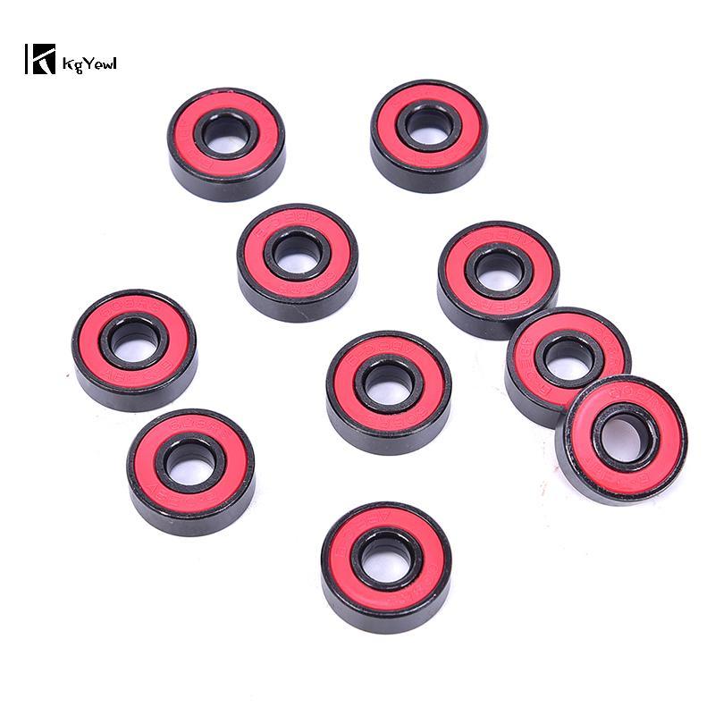 KgYewl 10 Cái / bộ 608 2RS Vòng bi kín bằng thép rãnh sâu 608RS 608-2RS Mới