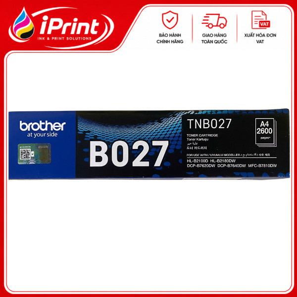 Mực in Laser Brother TNB027 - Hàng chính hãng - Dung lượng 2600 trang