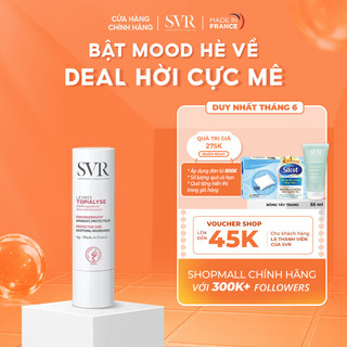 Son dưỡng cấp ẩm cho môi khô nứt nẻ SVR Topialyse Levres 4g