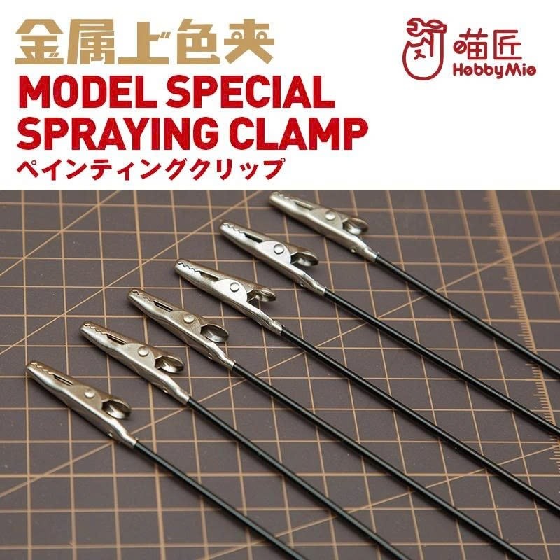 Bộ 20 Kẹp Cá Sấu Kim Loại Hobby Mio HM – Giá Kẹp Sơn Mô Hình Gunpla Airbrush Model Kit GundamC