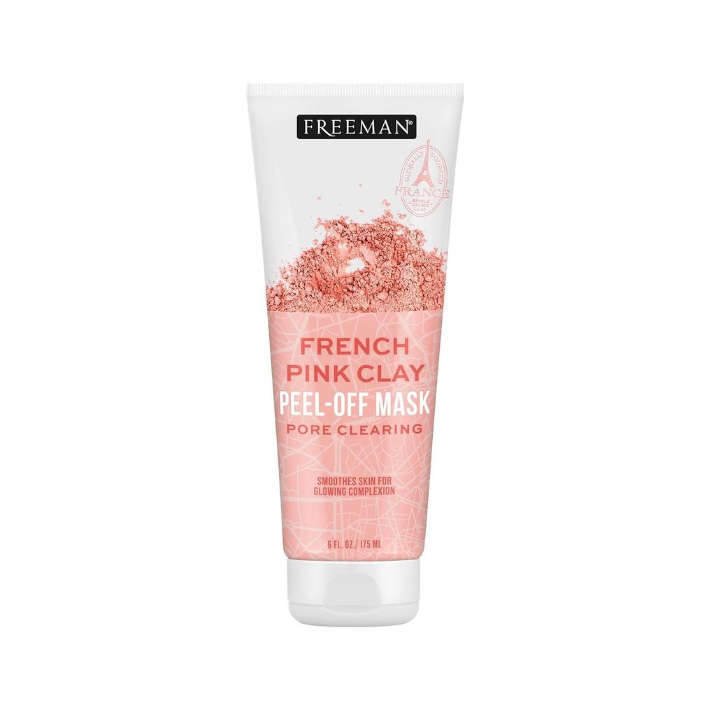 Freeman Exotic Blends Mặt nạ lột đất sét hồng Pháp, Mặt nạ làm sạch lỗ chân lông, Giải độc & loại bỏ