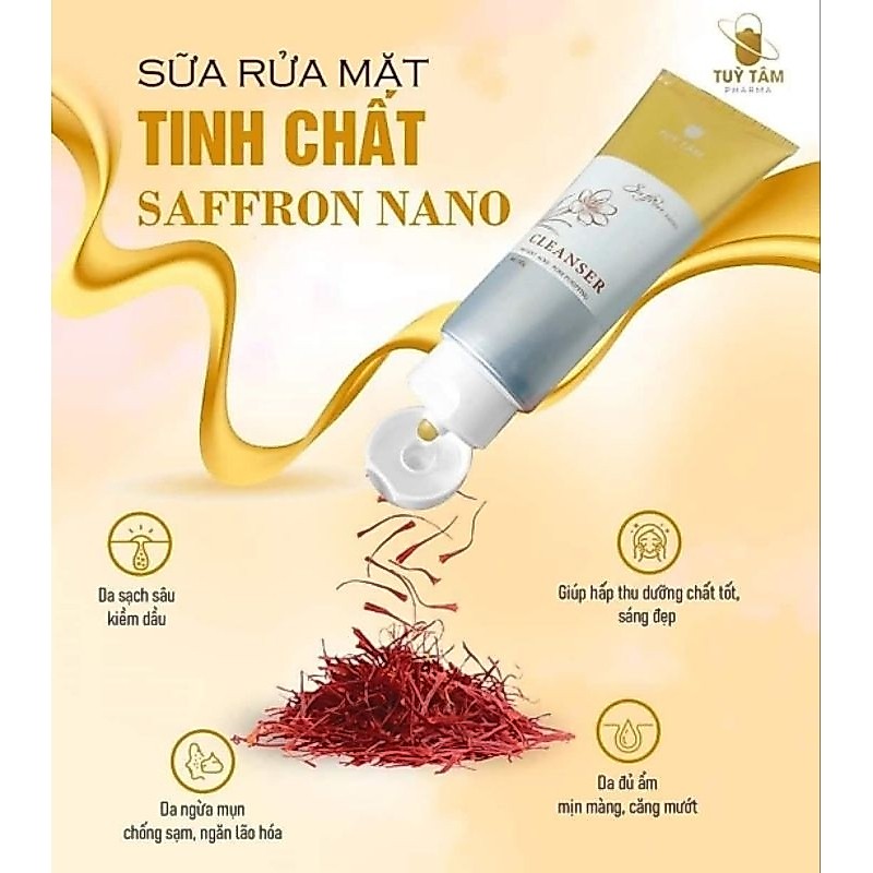 Sữa rửa mặt Saffron Nano
