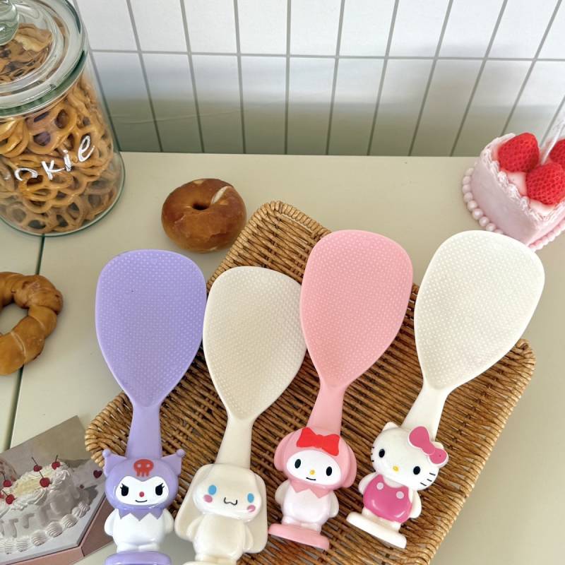 Cute Cartoon Three-Dimensional Shape Meal Spoon Non-Stick Rice Rice Spoon Household Rice Cooker Spoo