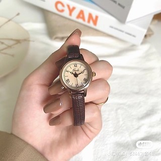 Đồng hồ nữ chính hãng Nhật bản GEDI 6610 dây da mặt tròn Size 20mm thời trang bảo hành 12 tháng
