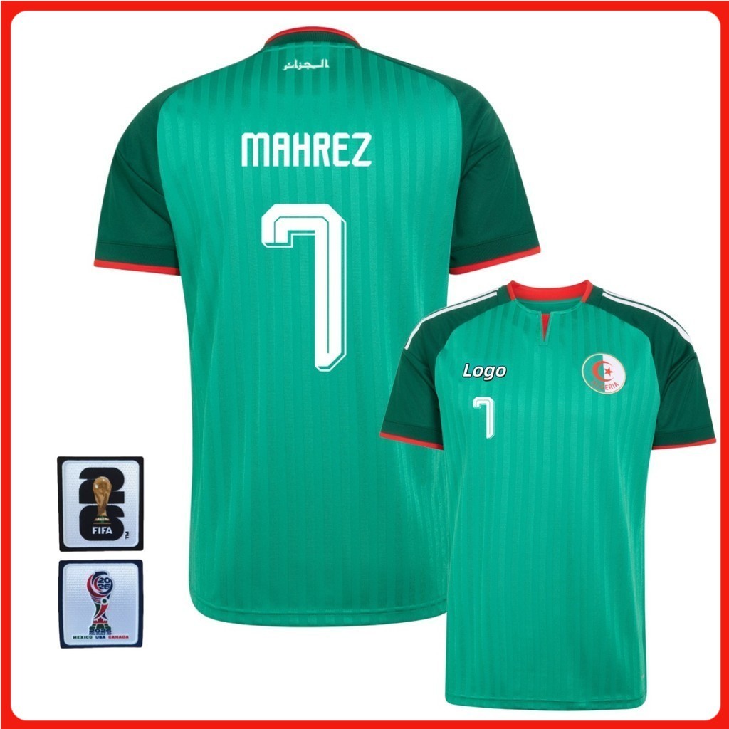 Người hâm mộ Phiên bản Algeria 2026 / 27 Áo thun bóng đá ngắn tay tại nhà Algeria