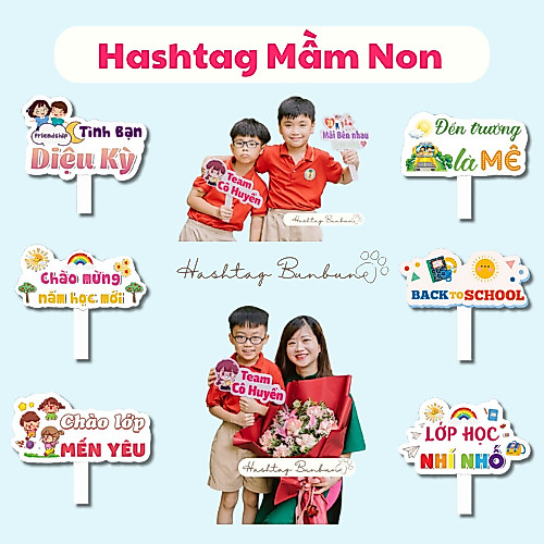 Hashtag khai giảng, mầm non