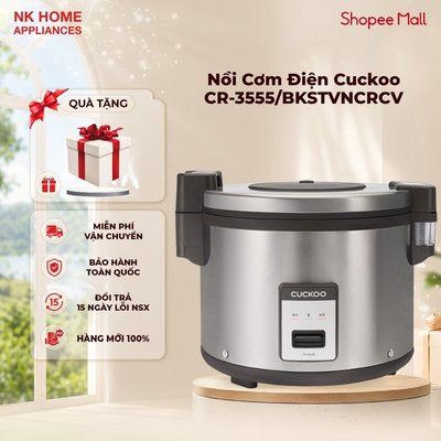 Nồi Cơm Điện Cuckoo CR-3555/BKSTVNCRCV 6.3L - Công Nghiệp - Gia Nhiệt 3D | Bảo hành chính hãng