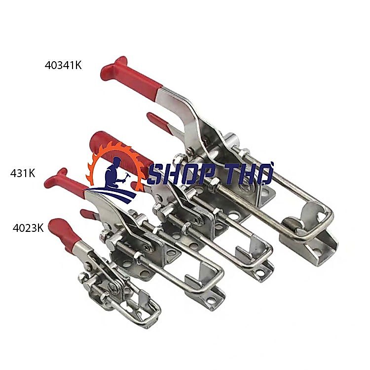 Kẹp định vị GH40341 inox 304, thép mạ ,sập móc nhanh tay cầm chữ T
