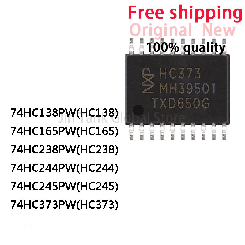 5 Chiếc 74HC138PW 74HC165PW 74HC238PW 74HC244PW 74HC245PW 74HC373PW TSSOP IC Chip Còn Hàng Bán Buôn
