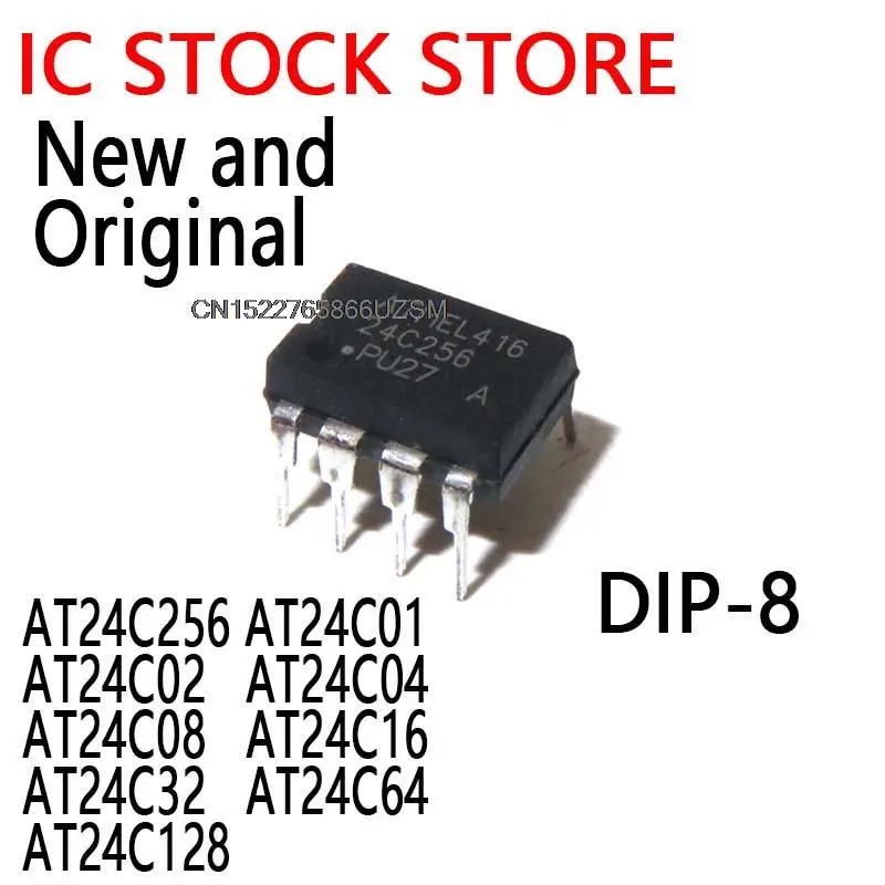 5 Chiếc 24C256 AT24C256N AT24C256 AT24C01 AT24C02 AT24C04 AT24C08 AT24C16 AT24C32 AT24C64 AT24C128 D