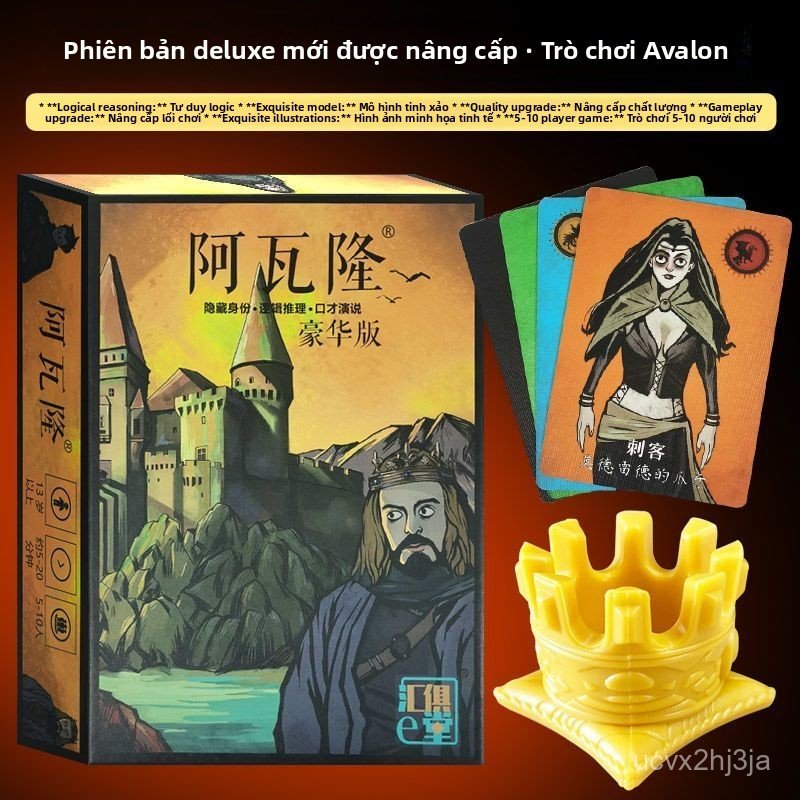 Board game Avalon bản sang trọng trò chơi suy luận nhóm kịch tính vượt trội hơn cả Ma Sói hot
