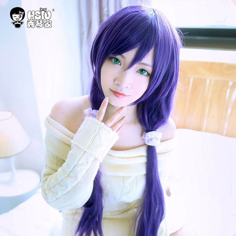 [Xiuqinjia _ Nozomi Tojo cos Tóc Giả] < love live > Nozomi King Tóc Giả Lụa Nhiệt Độ Cao Miễn Phí Vậ