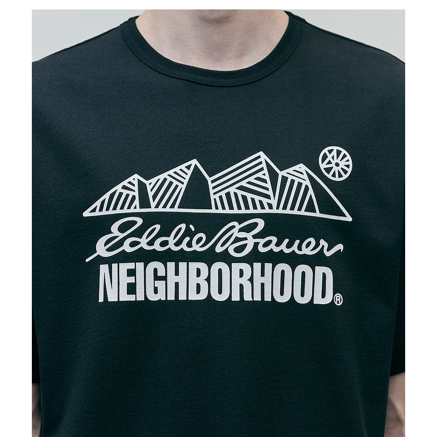 Nam Nữ Cùng Phong Cách Dạo Phố Rời NeighborhoodNH X EDDIE BAUER Áo Thun Tay Ngắn Thời Trang