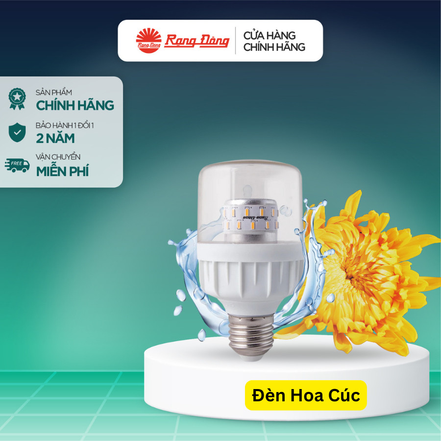 Đèn LED trồng hoa cúc 9W Rạng Đông, Model: TR60.HC/9W