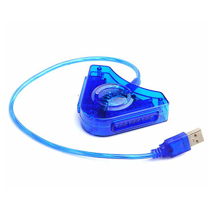 Tay cầm PS2 Bộ chuyển đổi USB PS2 Bộ chuyển đổi tay cầm chơi game PS2 Tay cầm có dây sang PC Bộ chuy