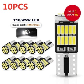 10 Chiếc LED T10 W5W 194 501 Canbus Không Lỗi Đèn Nội Thất Ô Tô 26 SMD 4014 Bóng Đèn Trắng Nguyên Chất