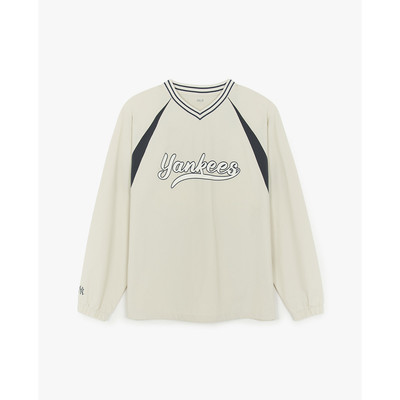 MLB - Áo sweatshirt unisex cổ V tay dài Varsity Sportive_3AMTV1254-50CRD