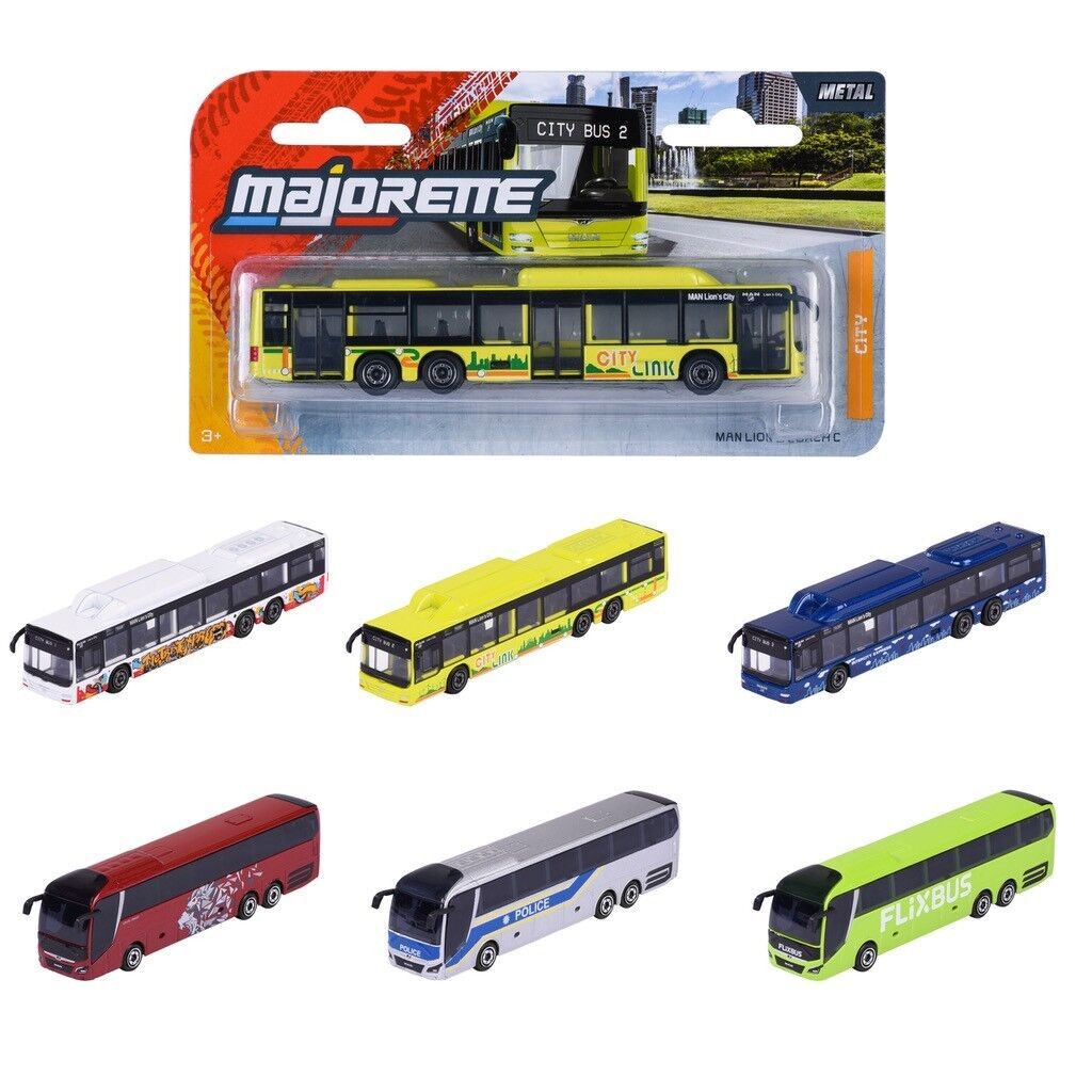 Đồ chơi xe bus mô hình  MAJORETTE City MAN Bus cho bé từ 3 tuổi