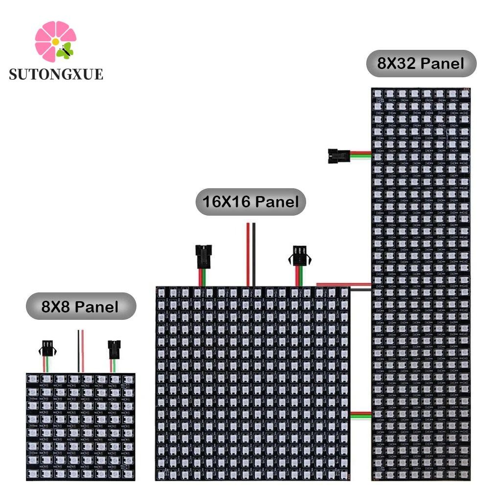 SUTONGXUE Pixels Led Panel WS2812B với IC Nhiều Màu Sắc WS2812 RGB LED DC5V Ma Trận Bảng Điều Khiển 