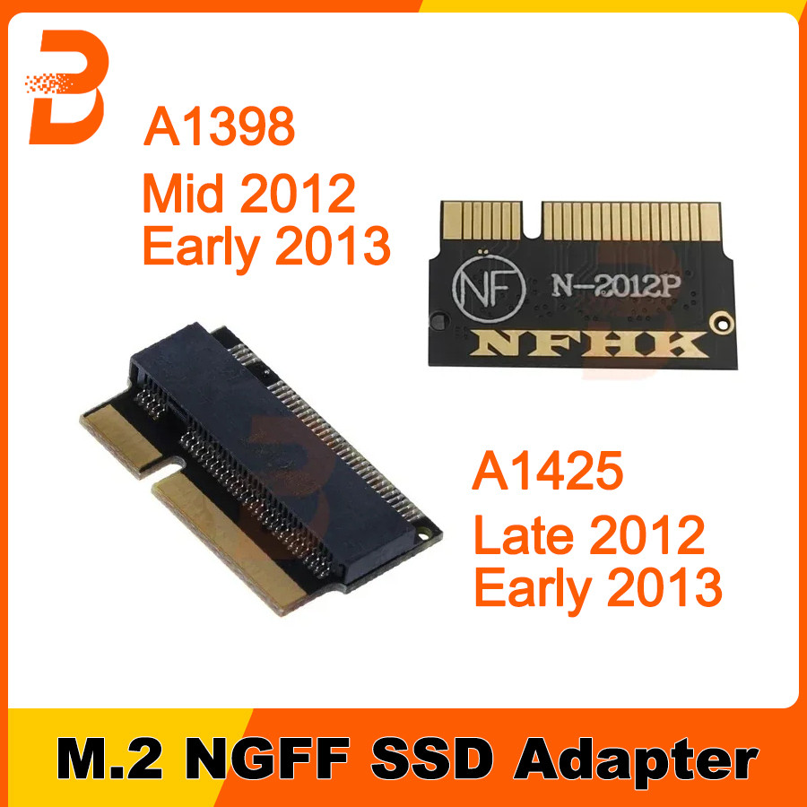 M2 SSD Adapter M.2 NGFF B + M Key SATA SSD M2 Adapter Cho Macbook Pro Retina A1398 A1425 2012 Thẻ Ch