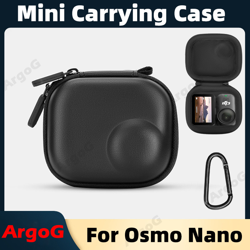 ArgoG Mini Mang Theo Cho Osmo Nano PU Túi Vỏ Cứng Nhung Lót Osmo Nano Phụ Kiện