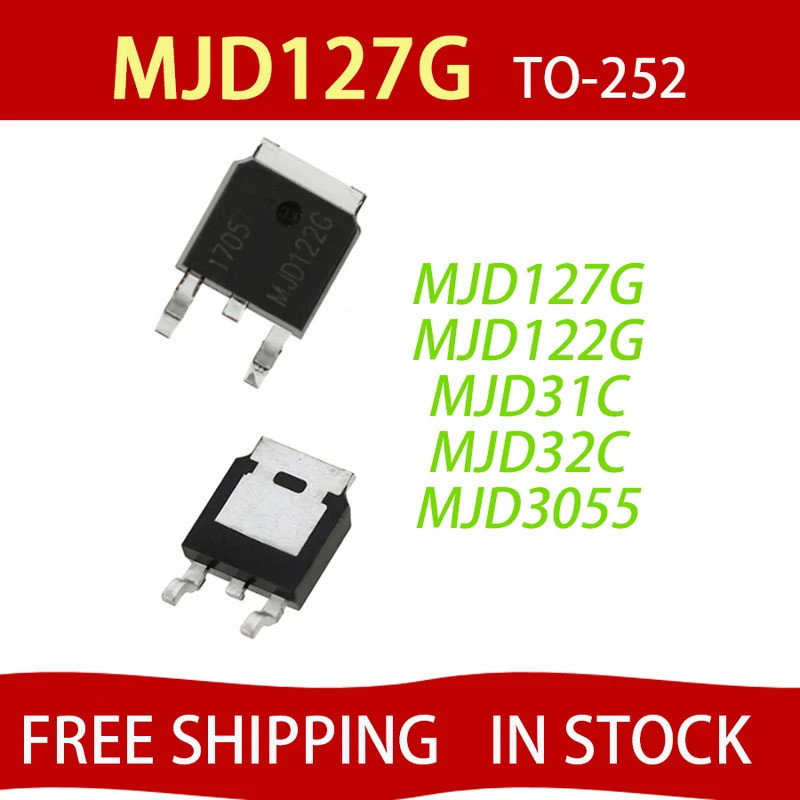 5 Chiếc MJD122G MJD127G J122G J127G MJD122 MJD127 TO-252 MJD31C J31C MJD31CT4G MJD32CT4G MJD32C J32G