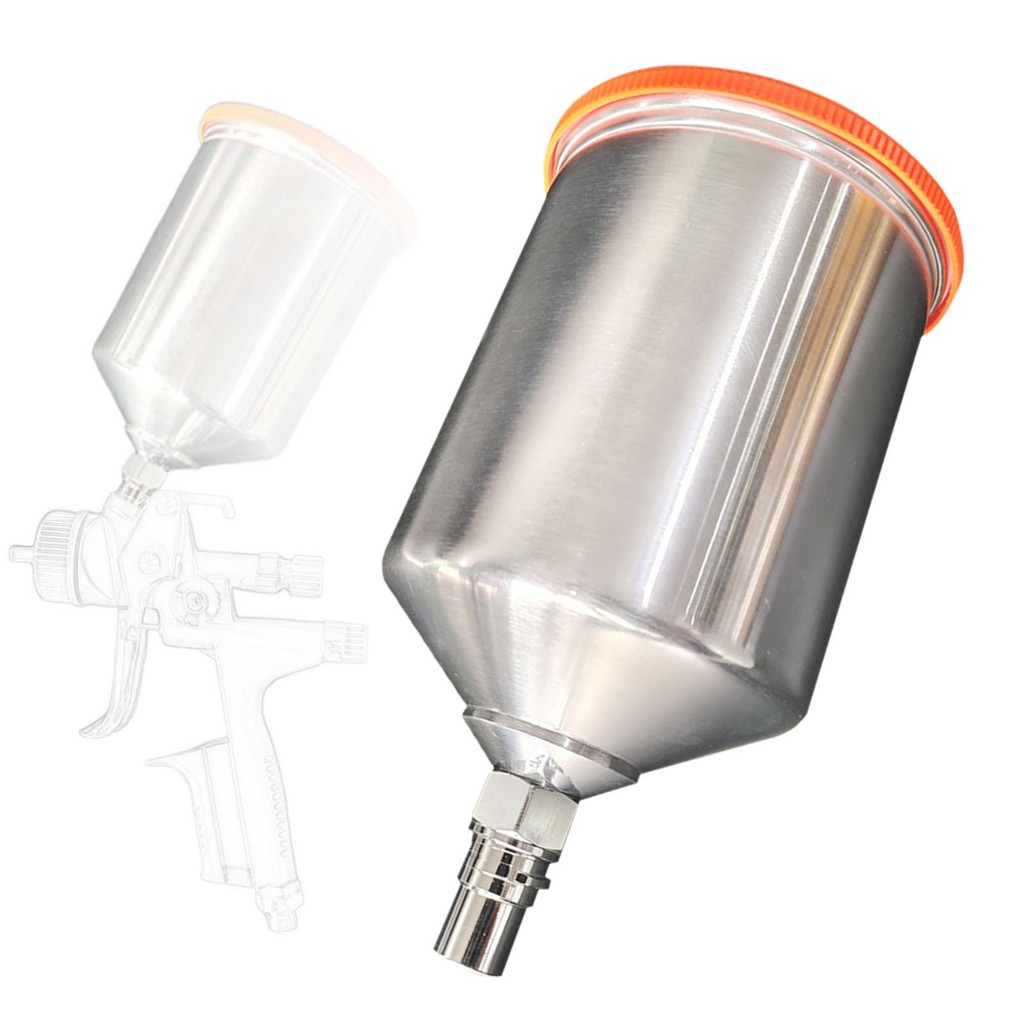 LOVIVER Air Spray Pot Cup Feed Paint Cup cho AUTO với Seal Thread Paint Spray Pot cho tường Nội thất