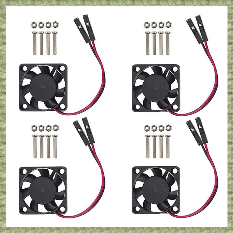 (R Q S E) 4 Quạt Làm Mát CPU Không Chổi Than Tản Nhiệt Tản Nhiệt 3.3V 5V Cho Raspberry Pi4 Pi3 B +, 