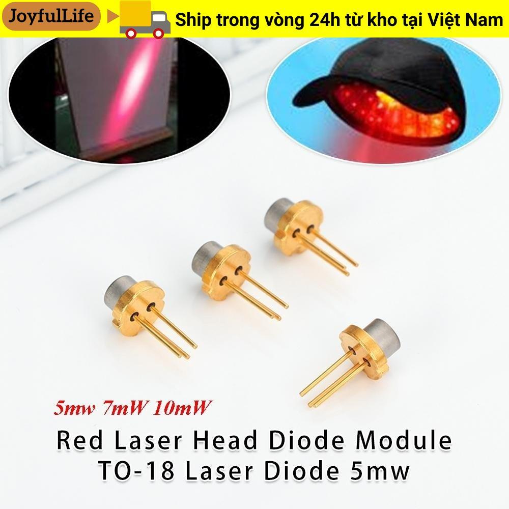 Mô-đun điốt đầu laser đỏ JOYFULLIFE, Chân máy phòng thí nghiệm 650nm DIY Hồng ngoại đốt công suất ca