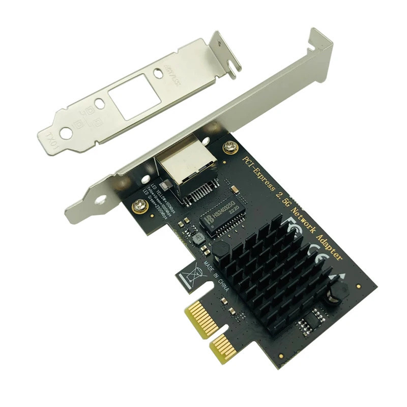 2.5Gbps Gigabit Ethernet PCIE Card mạng cho máy tính để bàn cho Intel I225V Chip LAN Adapter 1 cổng 