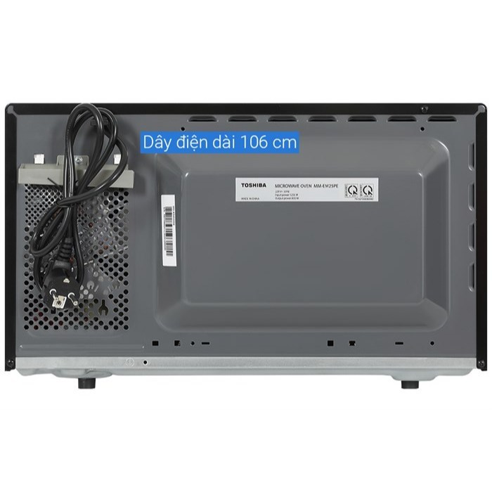 Lò vi sóng Toshiba MM-EM25PE(BM) Màu Đen 25L 800W Điều Khiển Cảm Ứng Chính sách / Bảo hành 12 tháng | BigBuy360 - bigbuy360.vn