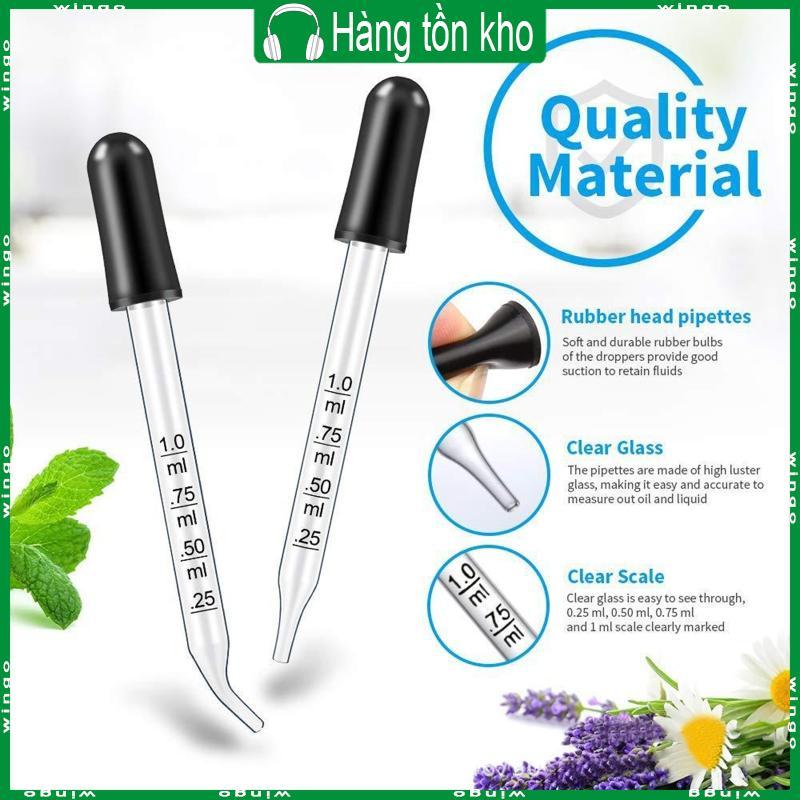 WIN Glass Liquid Droppers 1 Dropper Pipet Glass Stain Dropper cho trang điểm nghệ thuật Cây chất lỏn