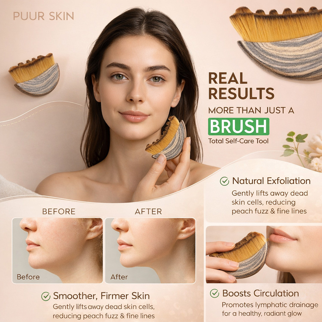 Đường viền mặt Chăm sóc tròn Lymphatic Scraping Eye Neck Facial Brush