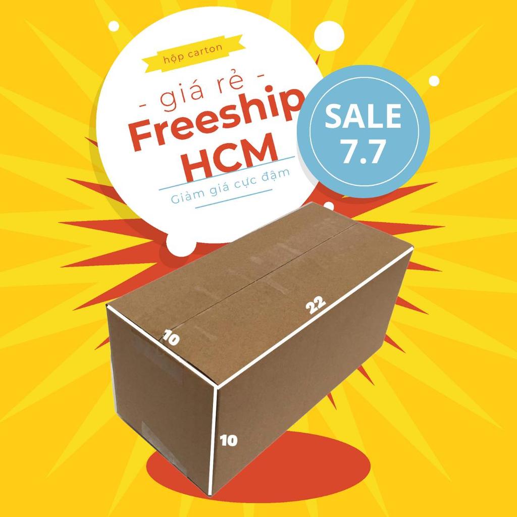 hộp carton 22x10x10 bộ 50 trơn cứng cáp