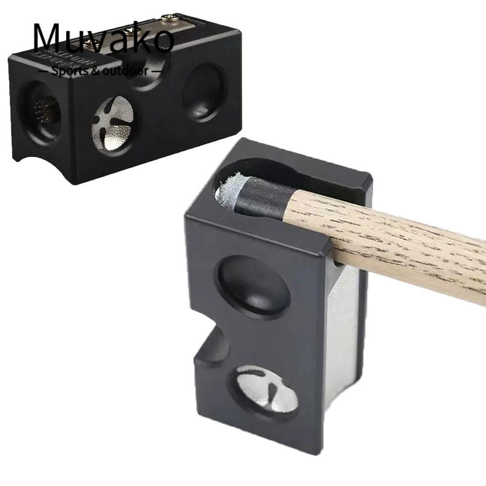 MUVAKO Pool Cue Tip Corrector, Thiết bị bi-a 8 trong 1 Cue Tip Shaper, Phụ kiện Công cụ sửa chữa sửa