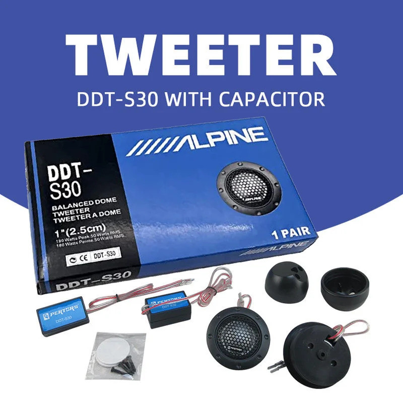 1 Cặp Loa Tweeter Ô Tô DDT-S30 180W Loa Stereo Ô Tô 4Ohm Âm Thanh Ô Tô Phim Lụa Loa Cao Cấp Để Sửa Đ