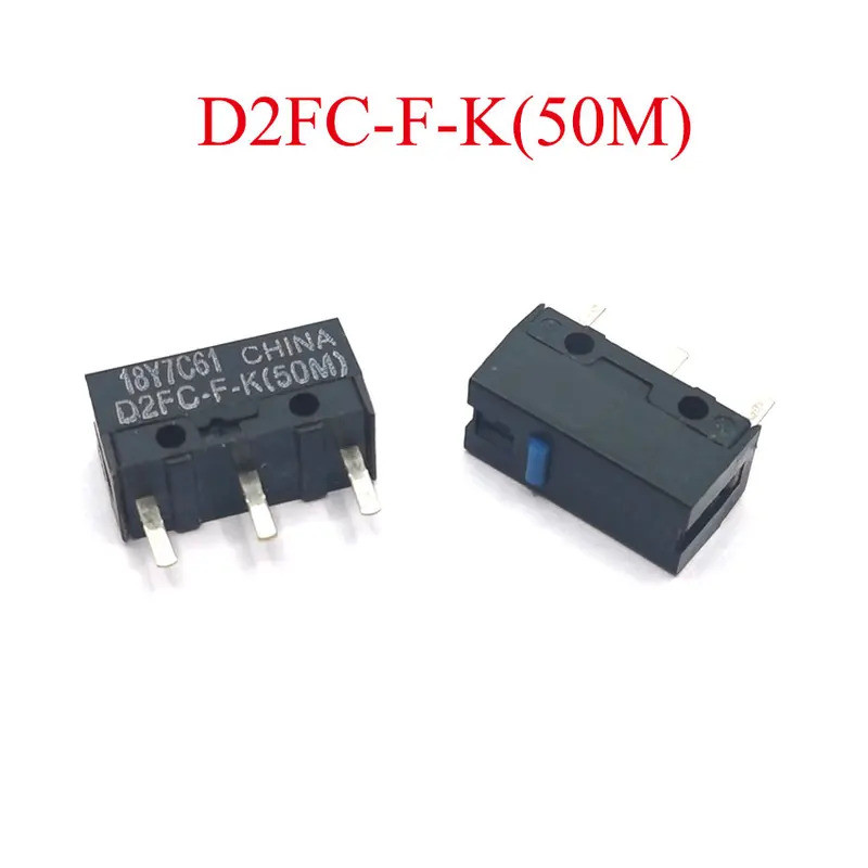 2 Chuột Micro Switch Microswitch D2FC-F-K 50m chung D2FC-F-7N 10M 20M 50 triệu lần trọn đời