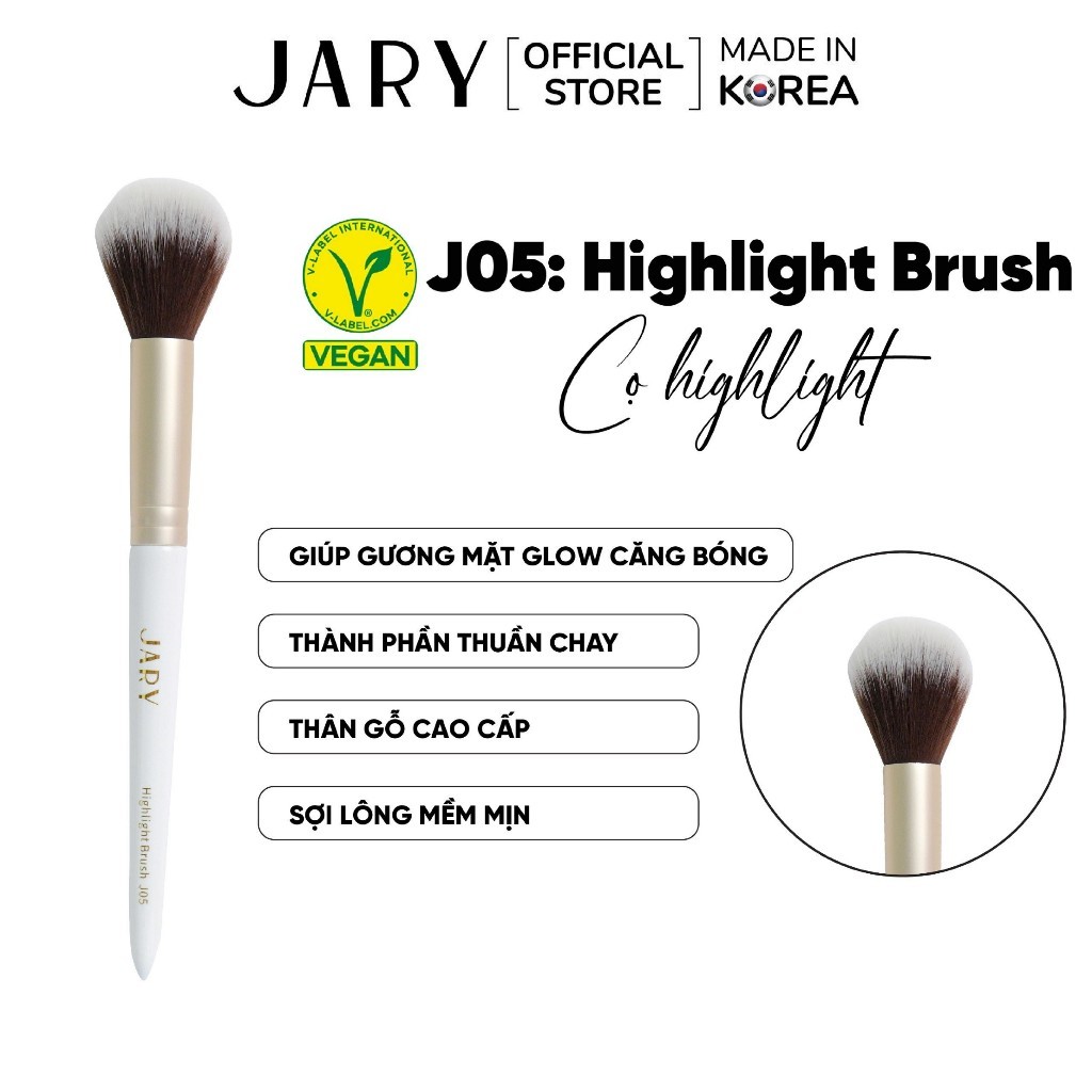 Cọ Tán Phấn Bắt Sáng Jary Highlight Brush - J05