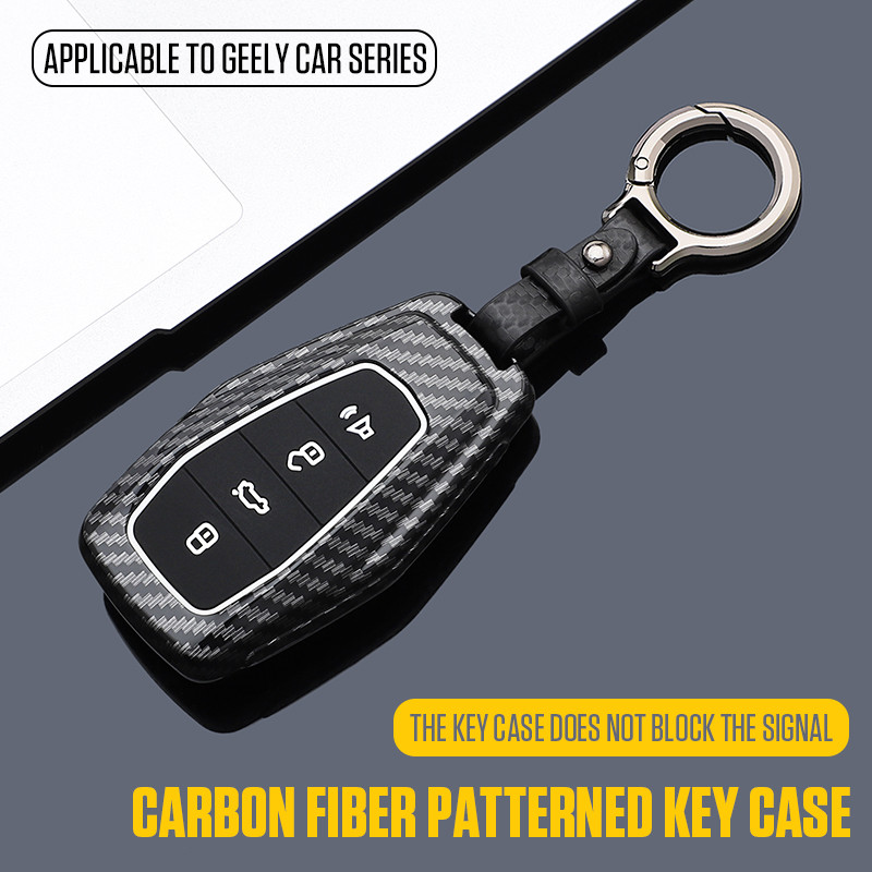 3 / 4 Nút Nhựa ABS Chìa Khóa Xe Ô Tô Bao Da Cho Renault Grand Koleos Geely Coolray X6 Emgrand 2024 2