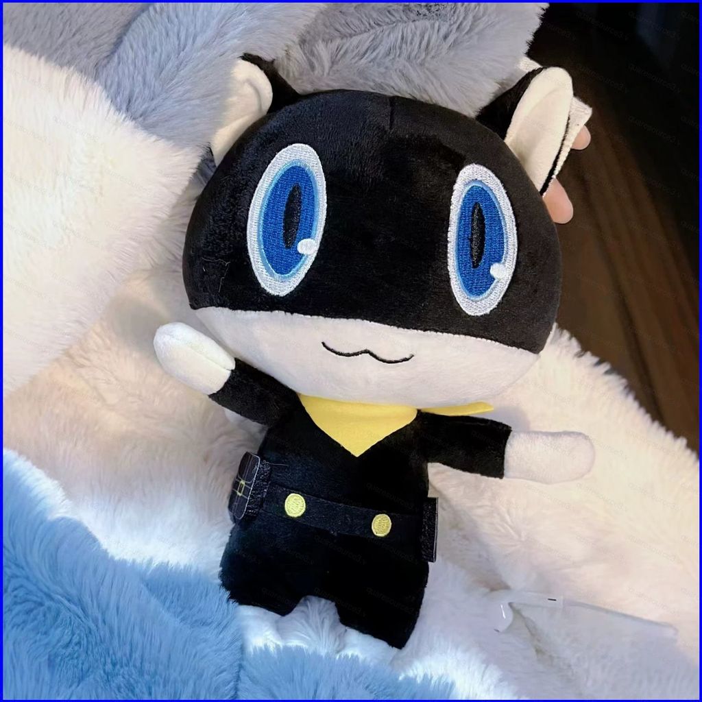 Persona 5 Morgana Mèo Đen Plushie Búp Bê Sang Trọng Dễ Thương Anime Trò Chơi Đồ Chơi Nhồi Bông