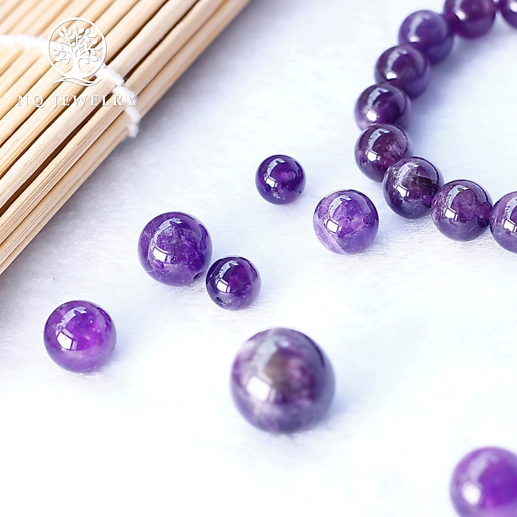 Hạt lẻ đá Amethyst - NQ Jewelry