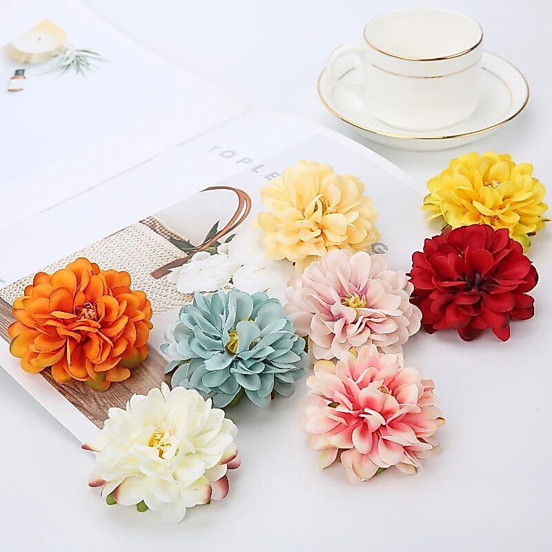Set 5 Đầu Bông Hoa Cẩm Chướng 7cm HOA20, Hoa Trang Trí Handmade Decor Trang Trí Phòng Tiệc Cưới