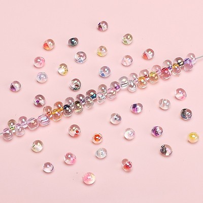 110 Miếng 4 Mm Thủy Tinh Cao Cấp Trong Nước Hạt Cơm Cho DIY Trang Sức Vòng Tay Vòng Cổ Làm Phụ Kiện