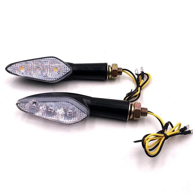 Đa Năng 10 Mm Xe Máy LED Bật Tín Hiệu Cho Xe Honda CB650 CB500 NC750 CB400SF CB1300 Vt750 Cho Yamaha